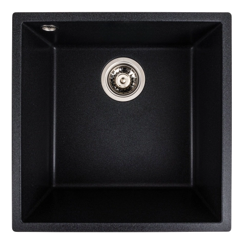 Гранитная мойка для кухни VALESO 4040 RUBA матовый карбон - Фото № 2