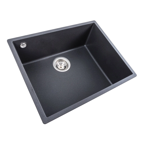 Гранитная мойка для кухни VALESO OASIS 5444 матовая Морион - Фото № 1