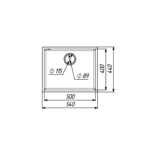 Гранитная мойка для кухни VALESO OASIS 5444 матовая Серая - Фото № 5