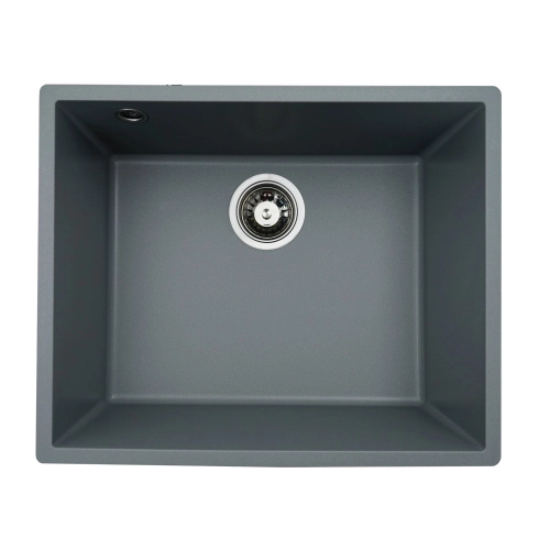 Гранитная мойка для кухни VALESO OASIS 5444 матовая Серый металлик