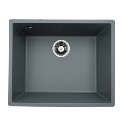 Гранитная мойка для кухни VALESO OASIS 5444 матовая Серый металлик