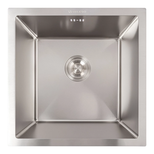 Кухонная мойка нержавейка 44*44 VALESO Handmade монтаж под столешницу (3.0/0.8)