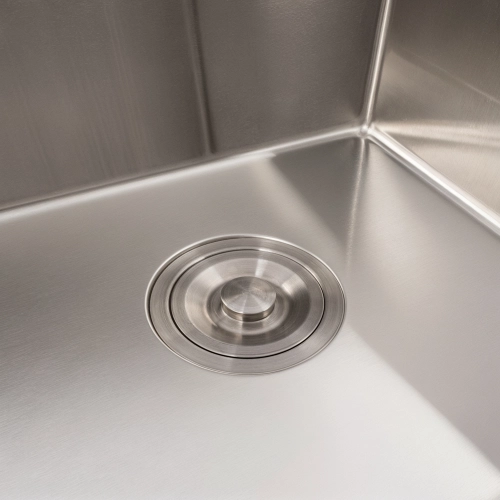 Кухонная мойка нержавейка 44*44 VALESO Handmade монтаж под столешницу (3.0/0.8) - Фото № 4