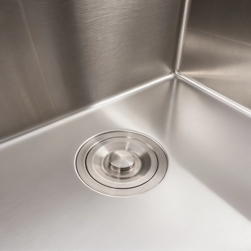 Кухонная мойка 50*45 нержавейка VALESO Handmade (сифон круглый, 3,0/0,8) - Фото № 4