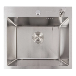 Кухонная мойка 50*45 нержавейка VALESO Handmade (сифон круглый, 3,0/0,8)