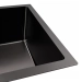 Кухонная мойка PVD черная 58*43 VALESO Handmade монтаж под столешницу (3.0/0.8) - Фото № 2
