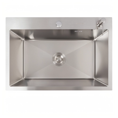 Кухонная мойка нержавейка 65*45 Valeso Handmade (сифон круглый, 3,0/0,8)