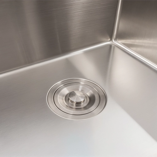 Кухонная мойка 50*50 нержавейка Valeso Handmade (сифон круглый, 2,0/0,5) - Фото № 4