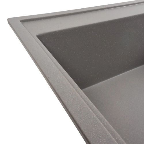 VALESO AZURIT 7950 Granite Kitchen Sink, Matte Grey Monsoon - Фото № 2