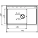 VALESO AZURIT 7950 Granite Kitchen Sink, Matte Grey Monsoon - Фото № 1