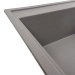 VALESO AZURIT 7950 Granite Kitchen Sink, Matte Grey Monsoon - Фото № 2