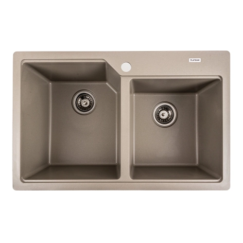 Гранитная мойка для кухни VALESO 7850 HARMONY матовый Титан