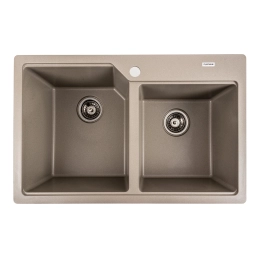 Гранитная мойка для кухни VALESO 7850 HARMONY матовый Титан