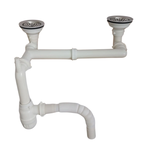 Сифон двойной для гранитных моек VALESO (арт. 820) без перелива - Фото № 2