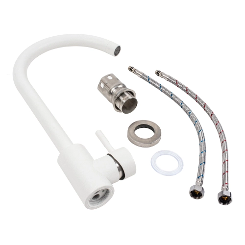 Смеситель VALESO 56 B NESP (3008 А) белый - Фото № 1