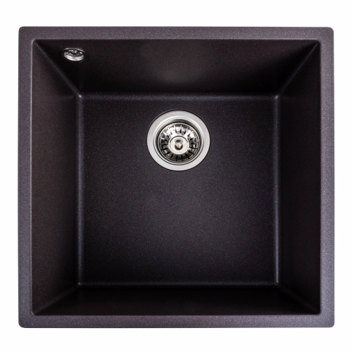 Гранитная мойка для кухни VALESO 4040 RUBA матовый Гренадин - Фото № 1