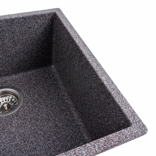 Гранитная мойка для кухни VALESO 4040 RUBA матовый микс - Фото № 2