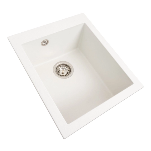 VALESO SOKIL 4150 Granite Kitchen Sink, Matte Snow White - Фото № 1