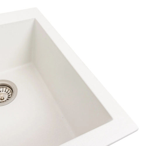 VALESO SOKIL 4150 Granite Kitchen Sink, Matte Snow White - Фото № 2