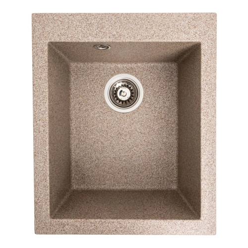 Гранитная мойка для кухни VALESO 4150 SOKIL матовая (карамель) - Фото № 1