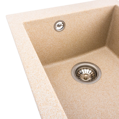 VALESO SOKIL 4150 Granite Kitchen Sink, Matte Safari - Фото № 3