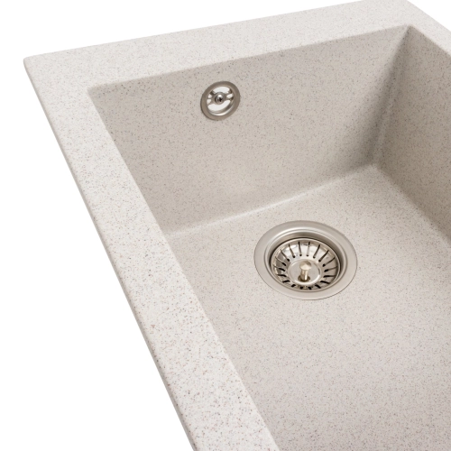 Гранитная мойка для кухни VALESO 4150 SOKIL матовая (топаз) - Фото № 3