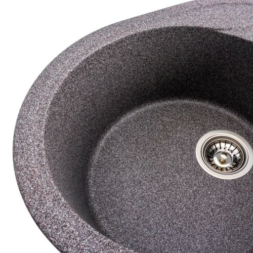 Гранитная мойка для кухни VALESO ONYX 5847 матовая Микс - Фото № 6