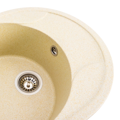 VALESO ONYX 5847 Granite Kitchen Sink, Matte Sand - Фото № 2