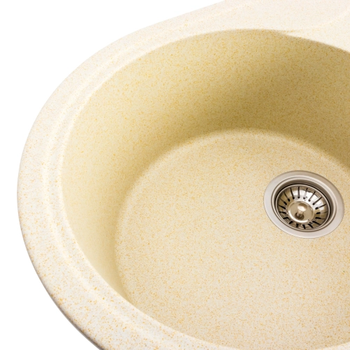 VALESO ONYX 5847 Granite Kitchen Sink, Matte Sand - Фото № 3