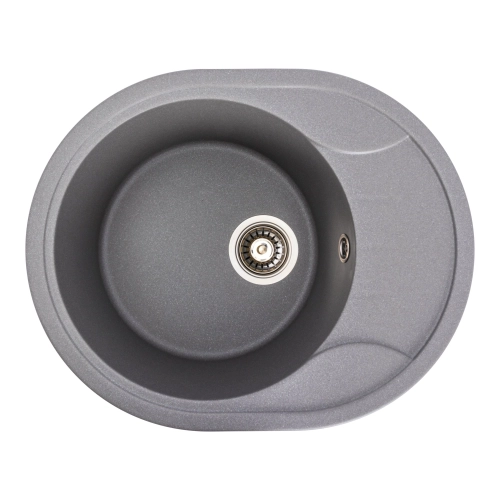 Гранитная мойка для кухни VALESO ONYX 5847 матовая Серый муссон - Фото № 1