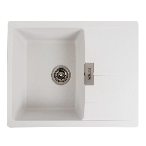 Гранитная мойка для кухни VALESO 6250 ZIRKONE матовая Белая