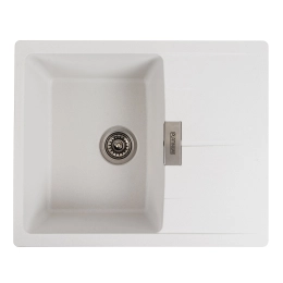 Гранитная мойка для кухни VALESO 6250 ZIRKONE матовая Белая