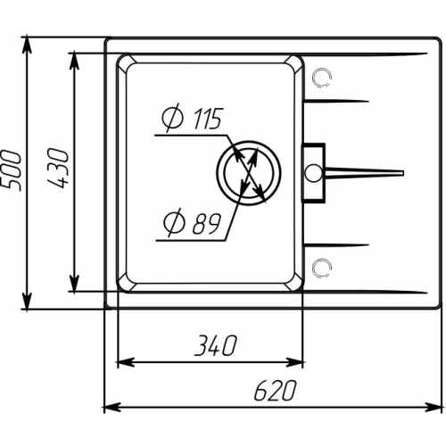 Гранитная мойка для кухни VALESO ZIRKONE 6250 матовая Дюна - Фото № 4
