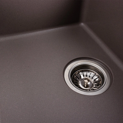 Гранитная мойка для кухни VALESO ZIRKONE 6250 матовая Дюна - Фото № 2