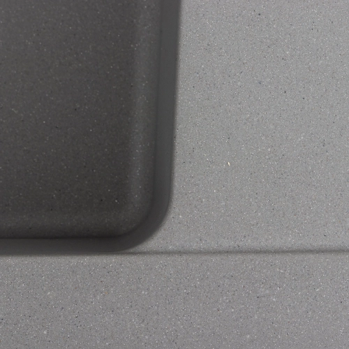 Гранитная мойка для кухни VALESO ZIRKONE 6250 матовая Серый металлик - Фото № 3