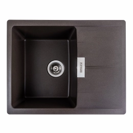 Гранитная мойка для кухни VALESO 6250 ZIRKONE матовая Темная скала