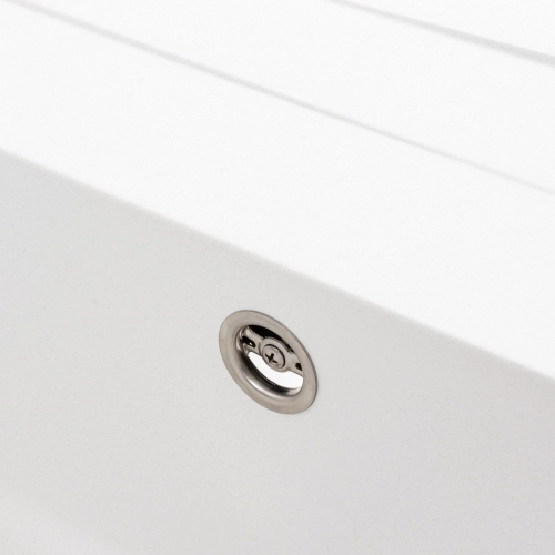 Kitchen sink granite matte 7050 CASCADA VALESO snow-white - Фото № 3