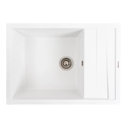 Кухонная мойка гранитная матовая 7050 CASCADA VALESO белый