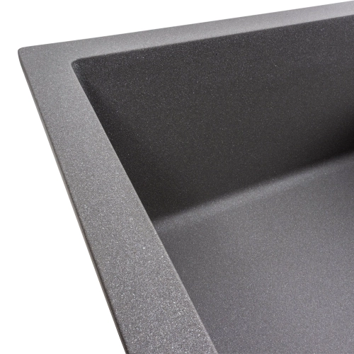 Кухонная мойка гранитная матовая 7050 CASCADA VALESO Серый муссон - Фото № 1