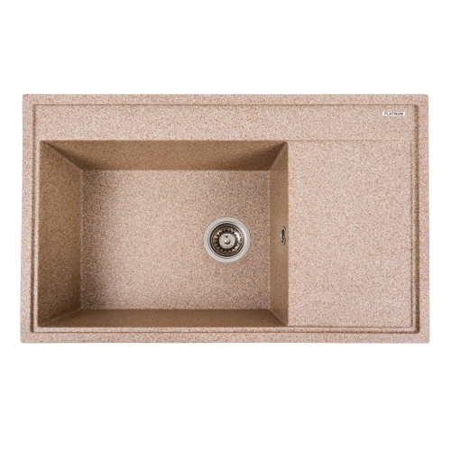 Гранитная мойка для кухни VALESO 7950 AZURIT матовая Карамель