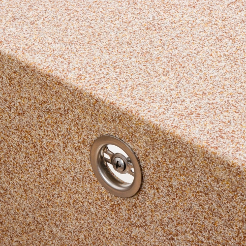 Гранитная мойка для кухни VALESO 7950 AZURIT матовая Карамель - Фото № 3