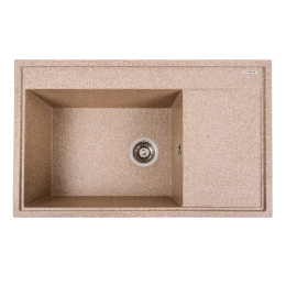 Гранитная мойка для кухни VALESO 7950 AZURIT матовая Карамель