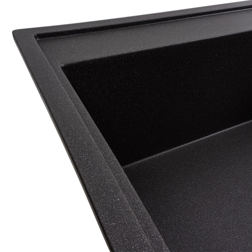 Гранитная мойка для кухни VALESO 7950 AZURIT матовый Морион - Фото № 3