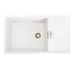 Гранитная мойка для кухни VALESO DIAMOND 8650 матовая Белая в точку