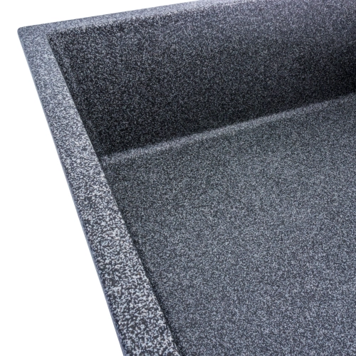 Гранитная мойка для кухни VALESO 8650 DIAMOND матовая (графит) - Фото № 1