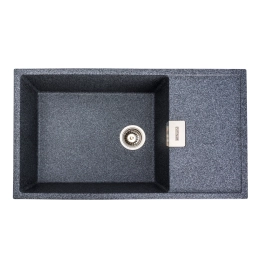 Гранитная мойка для кухни VALESO 8650 DIAMOND матовая (графит)