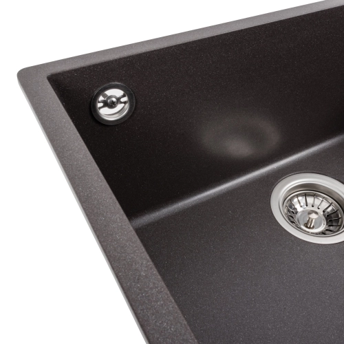 Гранитная мойка для кухни VALESO 5444 OASIS матовий Гренадин - Фото № 8