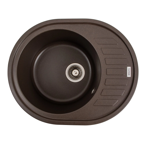 Гранитная мойка для кухни VALESO SOUL 6250 матовая Темная Скала