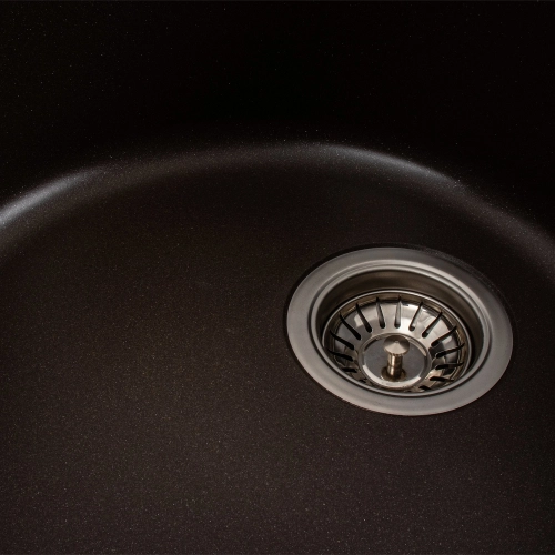Гранитная мойка для кухни VALESO SOUL 6250 матовая Темная Скала - Фото № 2