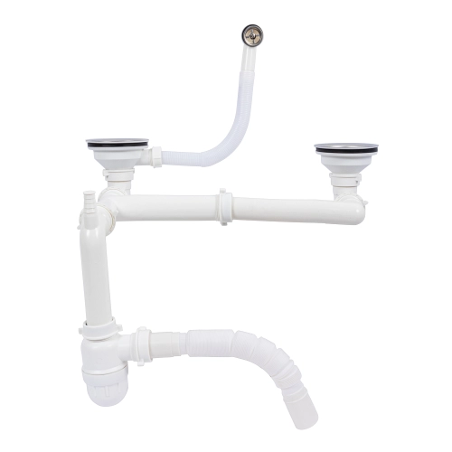 Сифон двойной для гранитных моек с переливом VALESO (арт. 840)